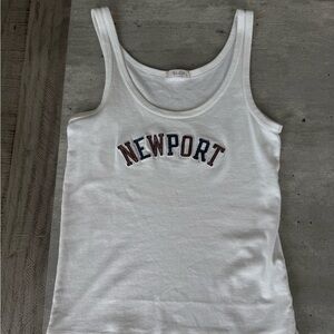 Brandy Melville Newport White Tank Top